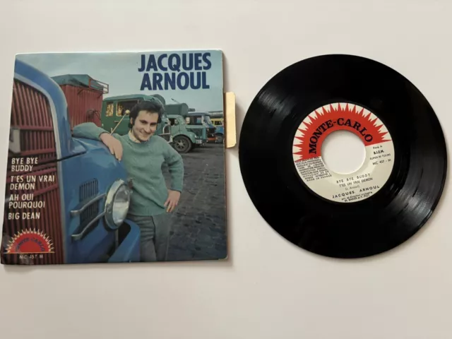 45 T EP JACQUES ARNOUL "BYE BYE BUDDY"  (CAMION) Languette