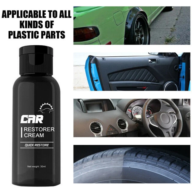 Agent De Remise à Neuf Pour Pièces En Plastique De Voiture - 30 Ml, Restaure L'éclat, Protège Contre UV Et Usure