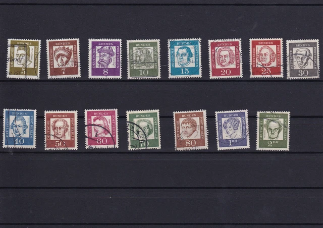 Berlin "Bedeutende Deutsche" 1961 gestempelt, kompletter Satz