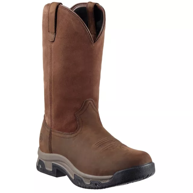 ARIAT MEN S TERRAIN Pull on H2O Distressed Brown Waterproof Boots 10011829 169.95 PicClick