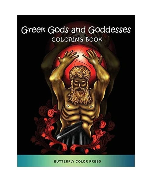 GREEK GODS AND Goddesses Coloring Book: Adult Coloring Book with ...