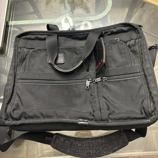 TUMI Alpha 2624D3 - Large Expandable Briefcase Laptop Bag Ballistic Nylon Black