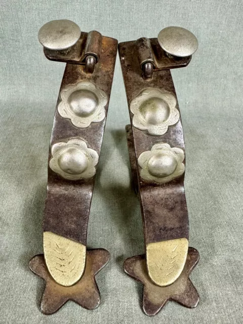 Crockett Circa 1940s Blossom Mounted Paddy Ryan Style spurs.