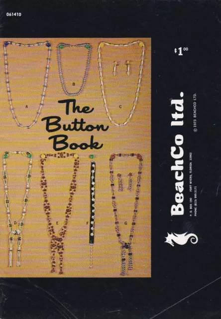 The Button Book de BeachCo Ltd. #061410 (folleto artesanal)