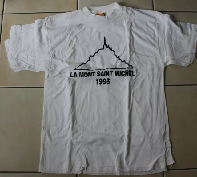 Tee-shirt La Mont Saint Michel 1996 . Course Marathon . Taille XL