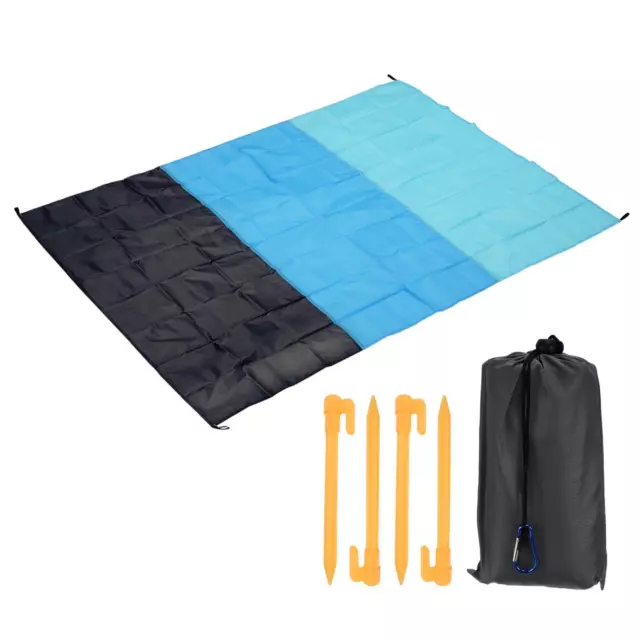 79" x 57" Manta de Playa, Impermeable Picnic Estera para Campamento, Gris