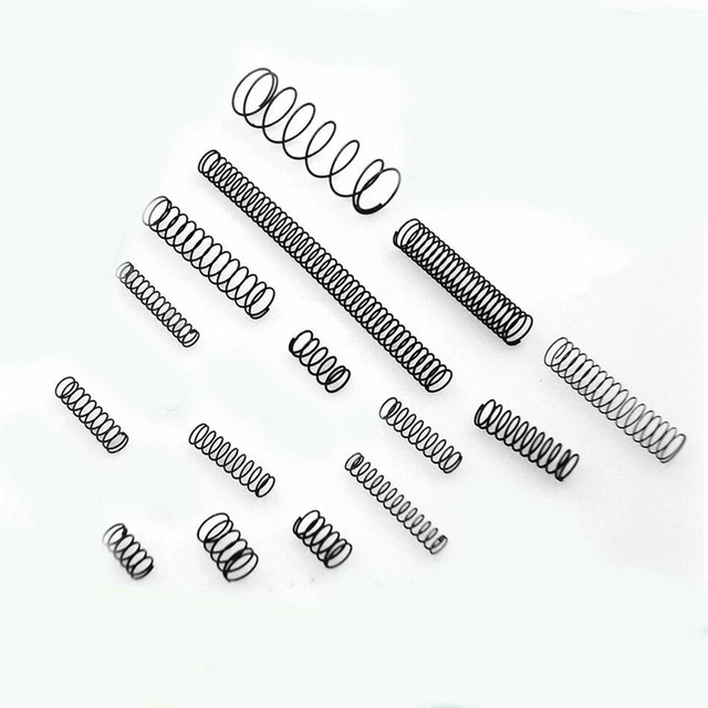 10PCS Compression Springs - 1.2mm Wire, 18mm OD, 50mm Long - Spring Steel, Black Finish - View #11