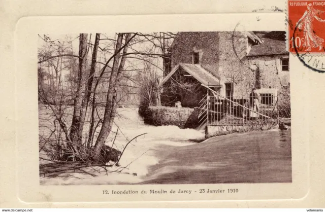 S8965 cpa 91 Inondation du Moulin de Jarcy - 23 Janvier 1910