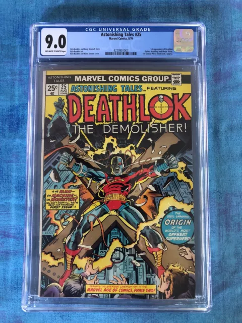 Astonishing Tales #25 - CGC 9.0 - 1st Appearance of  Deathlok, 1st George Perez!