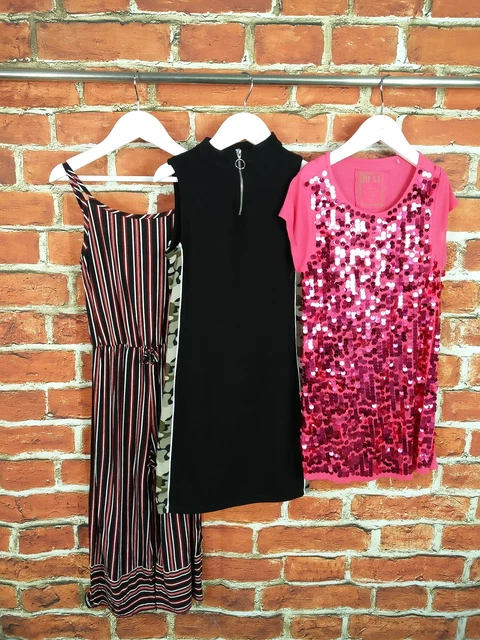 GIRLS BUNDLE AGE 8-9 YEARS NEXT PRIMARK etc JUMPSUIT DRESS SEQUIN PARTY 134CM