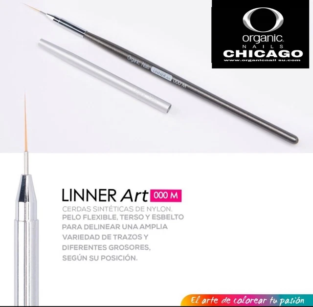 Pinceles Linner Art 000 Medium Para Arte Organic nails