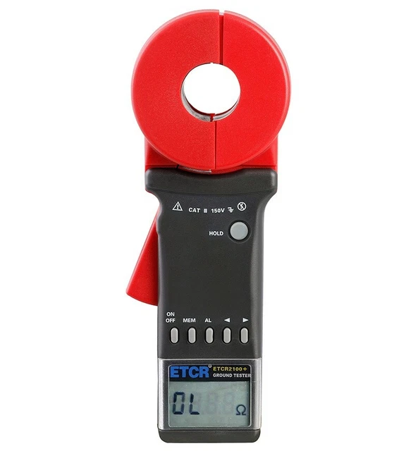 ETCR2100 + tester resistenza di messa a terra morsetto 0,01-1200Ω Φ32 mm
