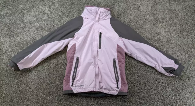 Columbia Bugaboo 2 Piece Interchange Lavender Jacket Coat Girls Sz large 14/16