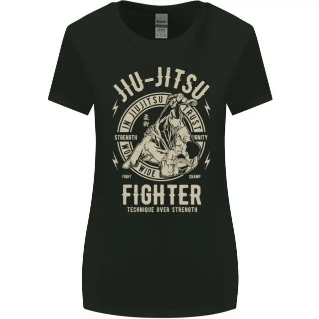 T-shirt donna taglio più largo Jiu Jitsu Fighter arti marziali miste MMA