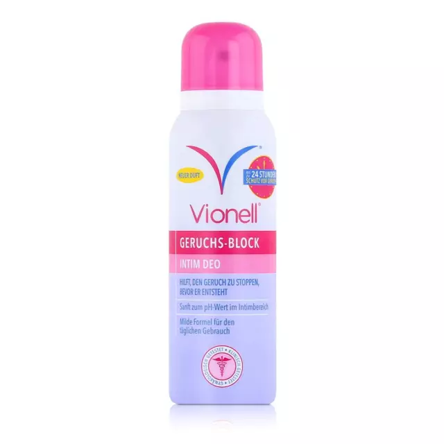 Vionell Geruchs-Block Intim Deo 125ml - Sanft im Intimbereich (1er Pack)