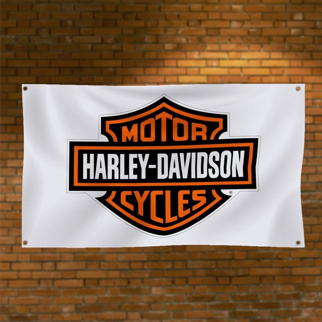 Bandiera Harley Davidson 100° Anniversario - 3x5 Piedi, Per Garage Bandiera Harley Davidson 100° Anniversario - 3x5 Piedi, Per Garage