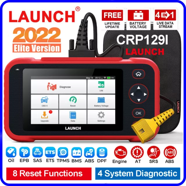 LAUNCH Car Engine ABS SRS Code Reader OBD2 Scanner Diagnostic Tool DPF EPB Oil