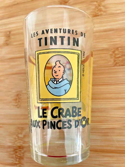 Verre à Moutarde Sérigraphié Tintin (Hergé, Lombard) - Année 1974 - Occasion Très Bon état