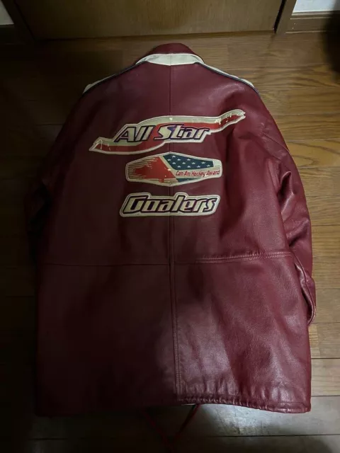 AVIREX AUTHENTIC Leather Varsity Jacket Size L $698.00 - PicClick