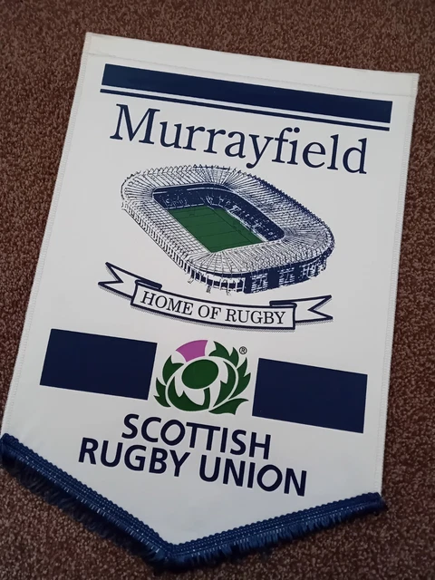 VINTAGE MURRAYFIELD SCOTTISH Rugby Union rugby pennant £16.13 - PicClick UK
