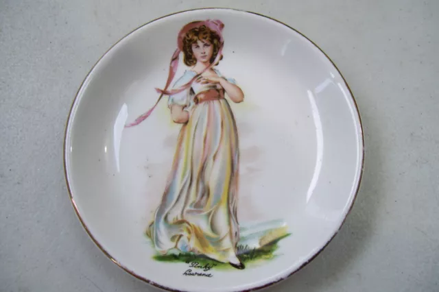 Wood & Sons Pinky Lawrence Plate - Miniature 4 3/8"  Made In England