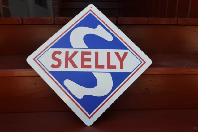 SKELLY Gas Station Pump Sign Oil Company Logo Advertising Midland Refining AD 2