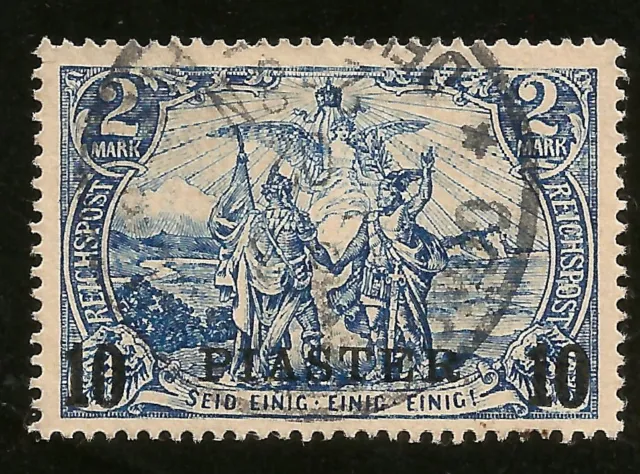 Deutschen Post In Der Turkei 10 Pi Marke Gebraucht 1900 Stempel Constantinople