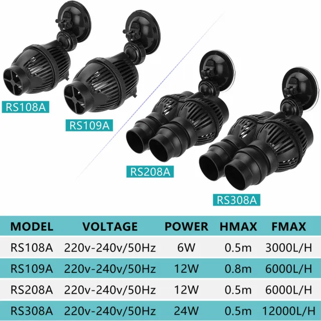 220V Aquarium Wave Maker Submersible Water Vibration Pump Circulation Fish Tank