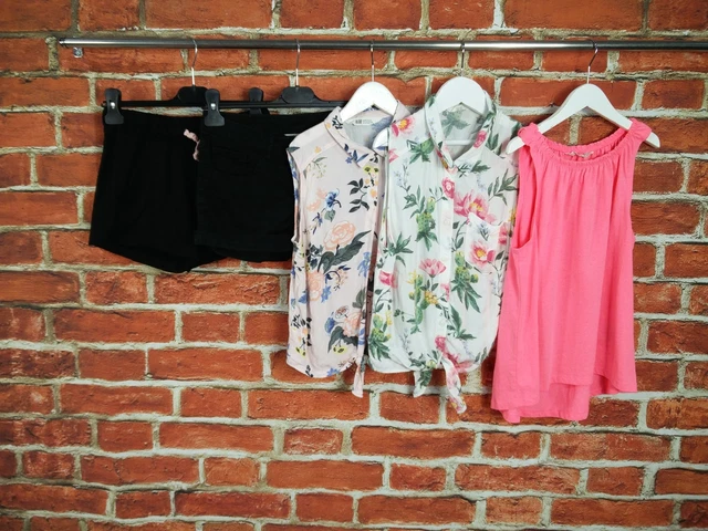 Girls Bundle Age 12-14 Years 100% H&M Shorts Blouse T-Shirt Summer Denim 164Cm