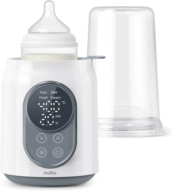 MEQATS Baby Bottle Warmer 6-in-1 with Digital LCD, Timer, Smart Temperature C...