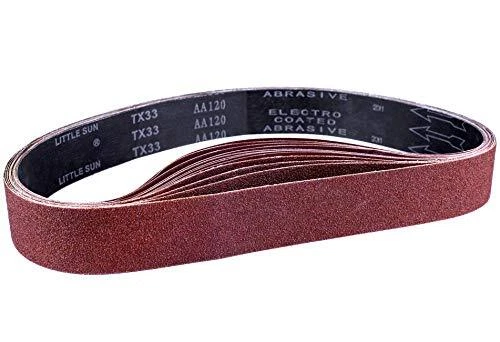 Bande Abrasive50 x 686 mm Bandes Abrasives Mixte 3x grains 80/120/150/240/400...