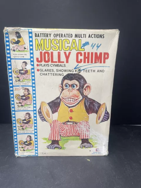VINTAGE DAISHIN JAPAN Musical Jolly Chimp Toy Story Monkey