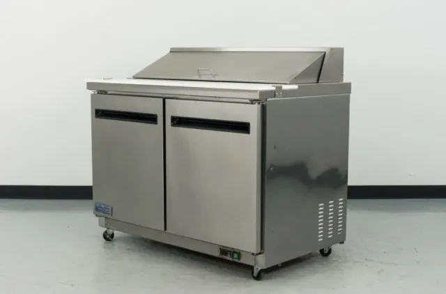 NEW 48" Sandwich Prep Table Arctic Air AST48R Two Door Refrigerated 12 Pans