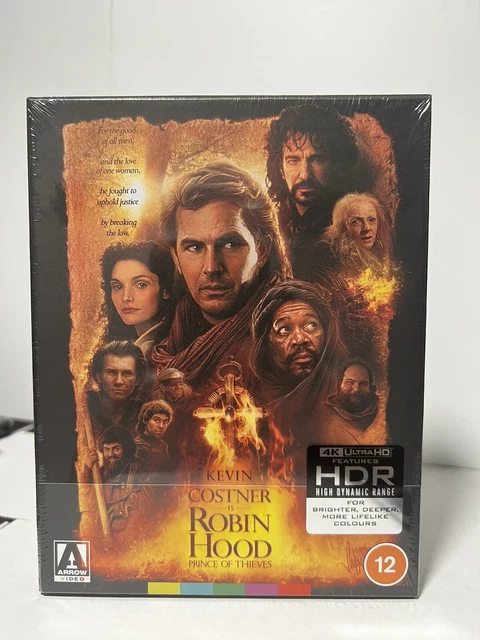 ROBIN HOOD: PRINCE of Thieves 4K (4K Ultra HD Blu-ray; ARROW, REGION ...