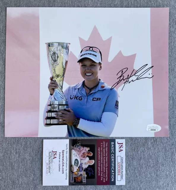 BROOKE HENDERSON AUTOGRAPH 8x10 PHOTO 2022 AMUNDI EVIAN CHAMPIONSHIP GOLF JSA