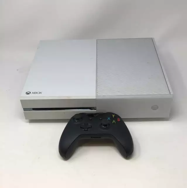 Microsoft Xbox One S White 500GB - Excellent Condition w/ Controller +  Cables 889842257113