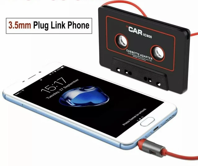 Adaptador De Casete A USB-C Y Aux 3.5 Mm Para Coche – Cable Trenzado De Nailon, Compatible Con Móviles Y MP3