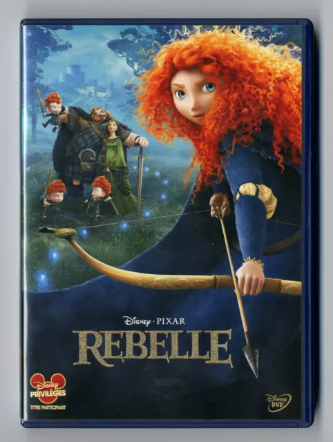 Dvd Walt Disney ★ Rebelle - Losange Jaune N°104 ★ Pixar Zone 2 Comme Neuf