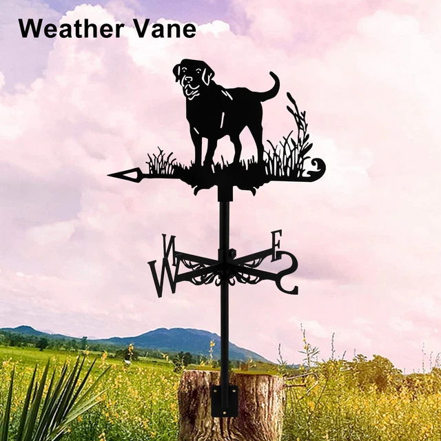 Dogs Vane DOG WEATHER VANE Metal Animal Wind Direction Decorative Dog ...