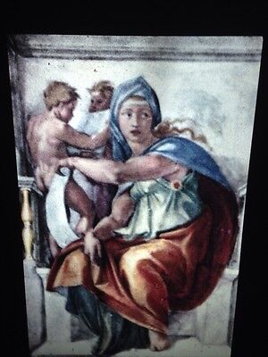 Michelangelo "Delphian Sibyl" Sistine Chapel Italian Renaissance Art 35mm Slide