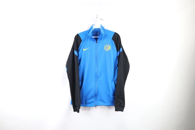 Nike Dri-Fit Mens Medium Inter Milan FC Soccer Football Full Zip Warm Up Jacket