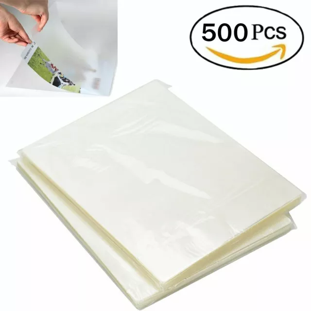 500 Pack 3 Mil 9x11.5 Thermal Laminating Pouches Letter Size Heat Seal A4 Sheets