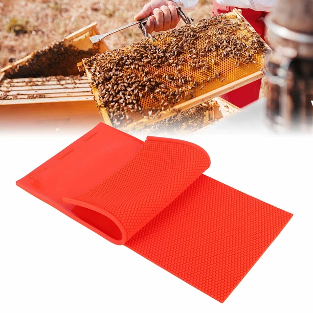 2 piezas hoja de cera de abejas de 5,4 mm hágalo usted mismo peine de goma prensa molde apicultura
