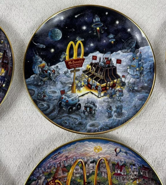 McDonalds Franklin Mint Bill Bell Collector Plates 1994 Set of 6 3