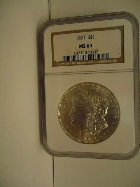 LAST YEAR - 1921 Morgan Silver Dollar MS-63 - NGC-PCGS Graded " Best Looking"