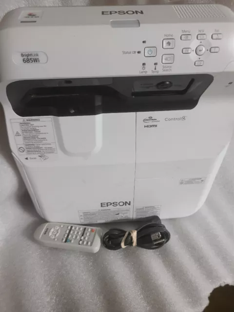 EPSON BRIGHTLINK 685WI WXGA Ultra SHORT-THROW INTERACTIVE With New Lamp Sewing