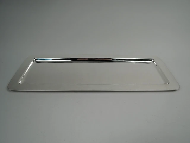 Tiffany Vassoio 21598 Antico Arte Deco Moderno BAR Bevande Americana Argento
