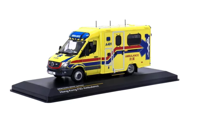 Tiny City Hobby 1/43 MERCEDES-BENZ Sprinter FL HKFSD Ambulance (A491) Model Car