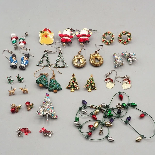 Lot De Bijoux Papillons - Broches, Pendentifs, Boucles D'oreilles - Or, Argent Et émail - Occasion Vintage