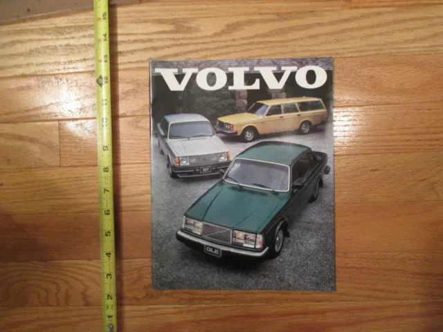 1980 Volvo Car auto Dealer showroom Sales Brochure catalog 24 pages